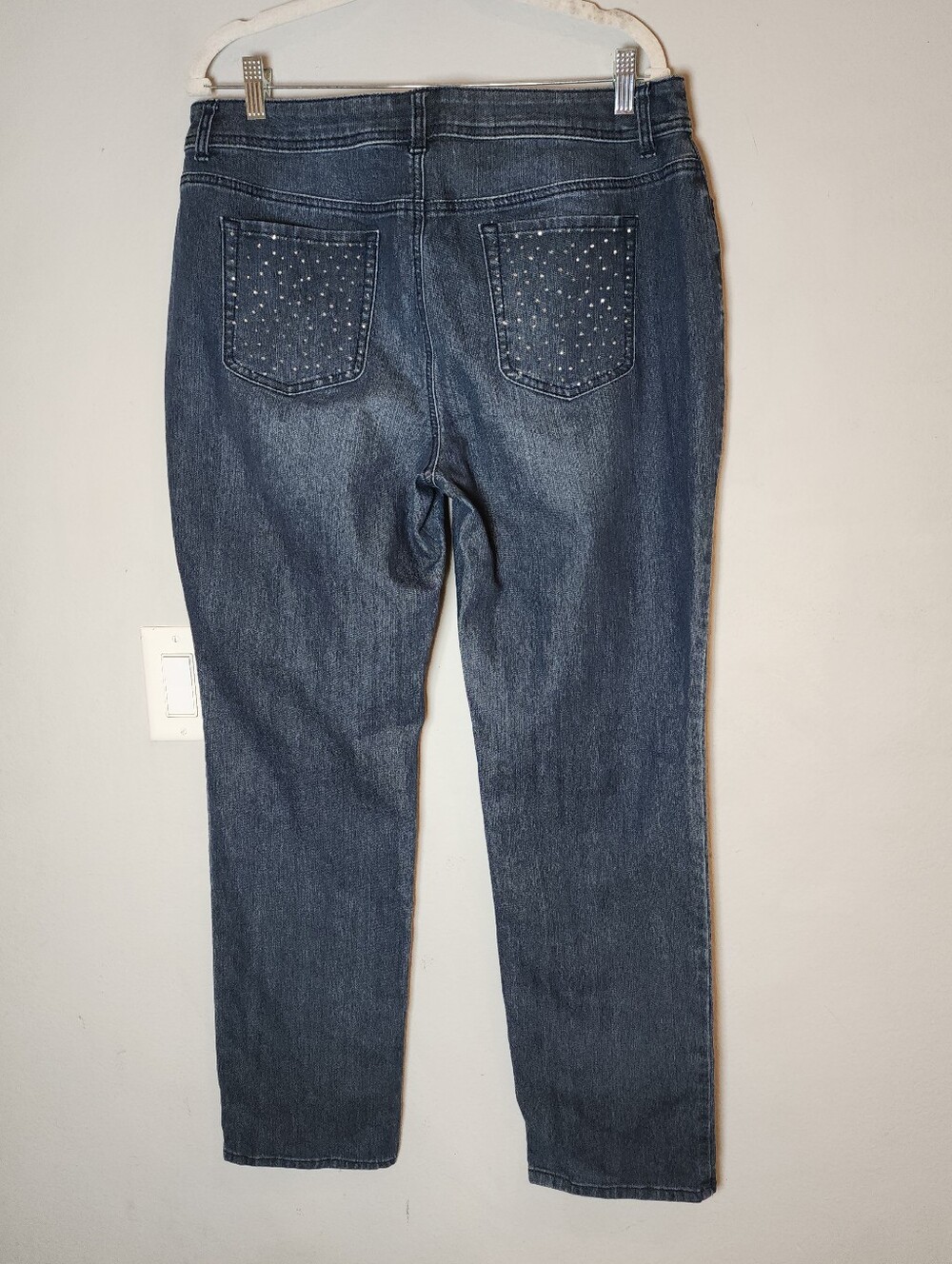Chico's Stud Pocket Jeans Women's Size 12 Large (Chico's Size 2)